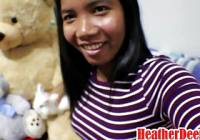10 Weeks Pregnant Thai Teen Heather Deep gives blowjob
