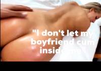 "I don't let my boyfriend cum inside me, but you can"